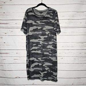 Lucky Brand Camo Print T-Shirt Dress
